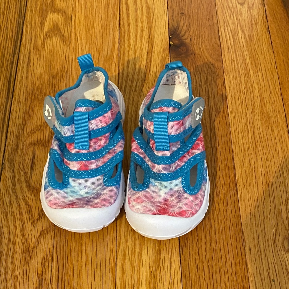 Kids Breathable Blue & Pink Tie-Dye Active Sandals